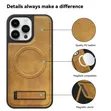 iPhone 14 Pro Max Leather Back Cover with Stand - 2