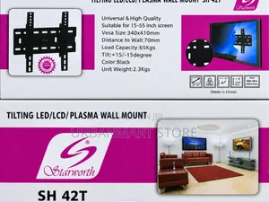 Starworth SH-42T Bracket ya TV Mpya (Inchi 15-55)
