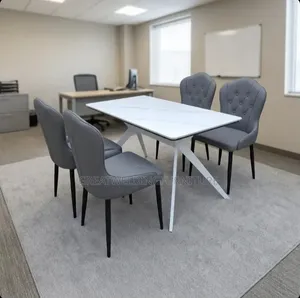 Elegant Marble 4 Seater Dining Table Set