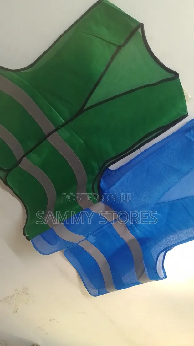 Green and Blue Protective Work Vest - 1