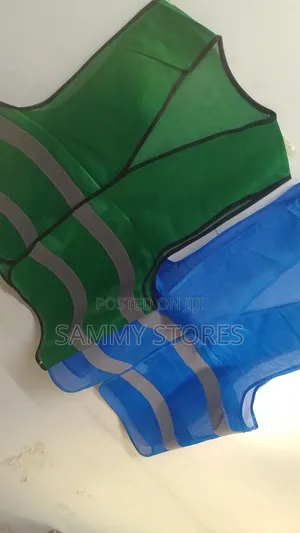 Green and Blue Protective Work Vest