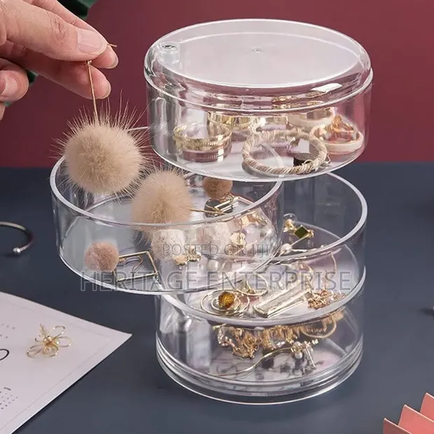 4-Layer Rotating Jewelry Storage Container - 1