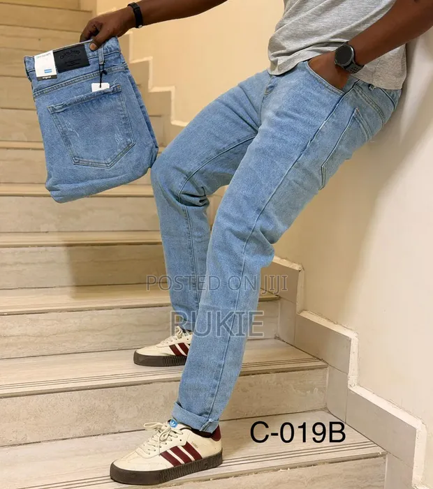 Plain Hard Jeans za Wanaume - 1