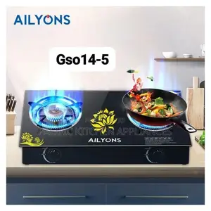 Ailyons Double Burner Glass Top Gas Cooker