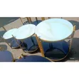 3-in-1 Executive Pure Marble Table - 1