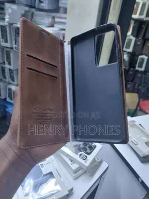 Samsung S21 Ultra Flip Cover - Ngozi ya Kahawia