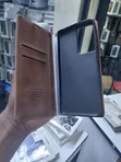 Samsung S21 Ultra Flip Cover - Ngozi ya Kahawia - 1