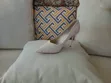 Viatu vya Kisigino vya Wanawake vya Beige Vilivyopambwa - Size 40 - 2