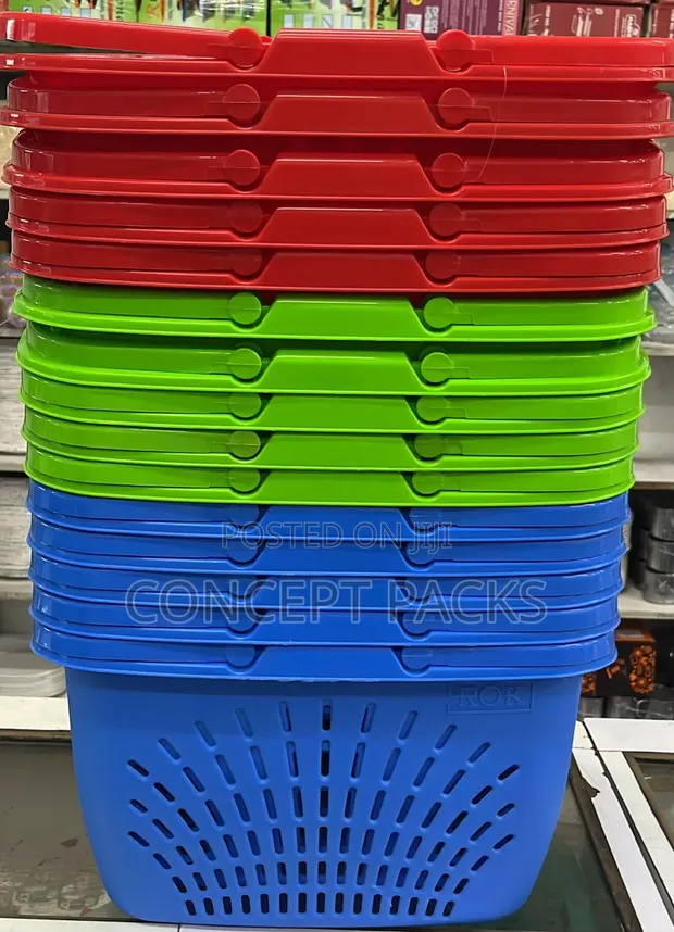 8kg General Purpose Shopping Baskets (Set of 2) - 1