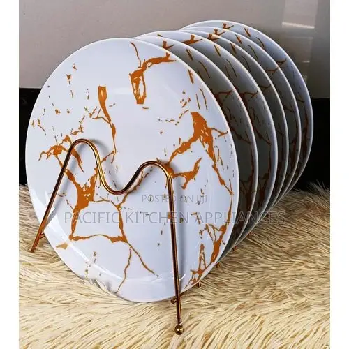 6 Pcs Beautiful Ceramic Dinner Plates - 1