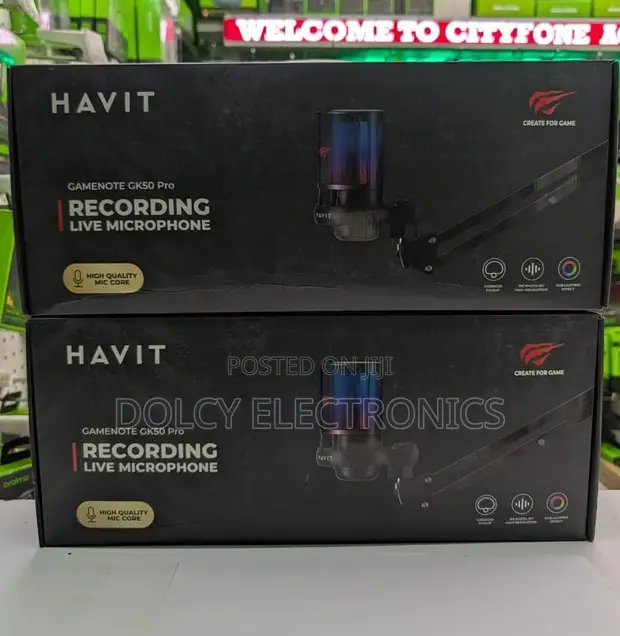 Havit Gamenote GK50 Pro Microphone ya Kurekodi - 1