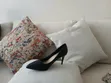 Ancg Aimeigao Viatu vya Ngozi Nyeusi vya Quilted - Size 40 - 1