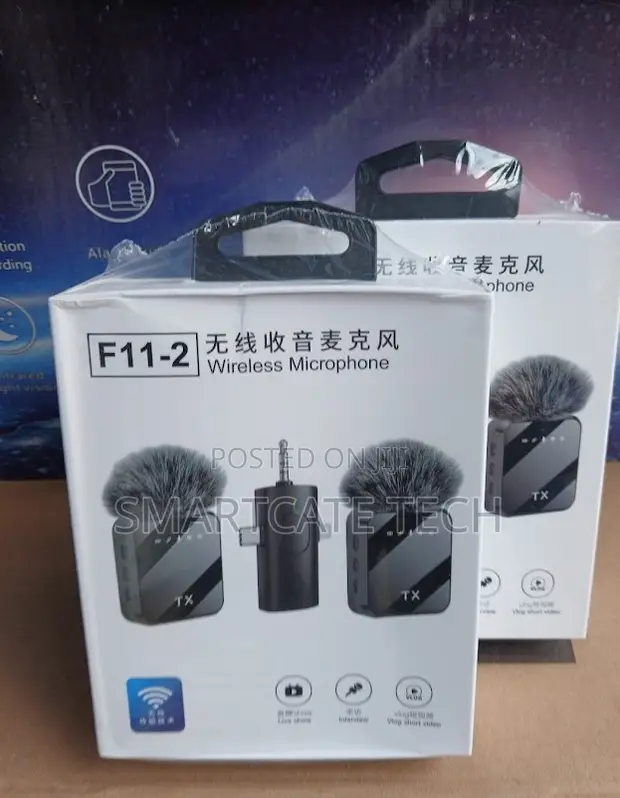 F11-2 Wireless Lavalier Microphone kwa Android (Type-C) - 1
