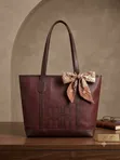 Mkoba wa Ngozi Halisi wa Kawaida wa Tote - 2