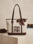 Mkoba wa Ngozi Halisi wa Kawaida wa Tote - 3