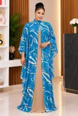 Abaya Mpya ya Vipande 2 vya Chiffon na Pollycotton ya Ndani - 2