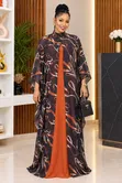 Dubai Fashion 2-in-1 Abaya Maxi Dress - 1