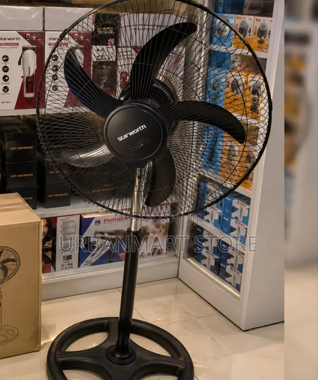 18 Inch Stand Fan with Round Base - 1