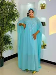 Abaya ya Kijani ya Msituni - Maxi Dress Ukubwa Bure - 2
