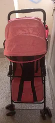 Combi Lightweight Stroller - Black & Maroon - 3
