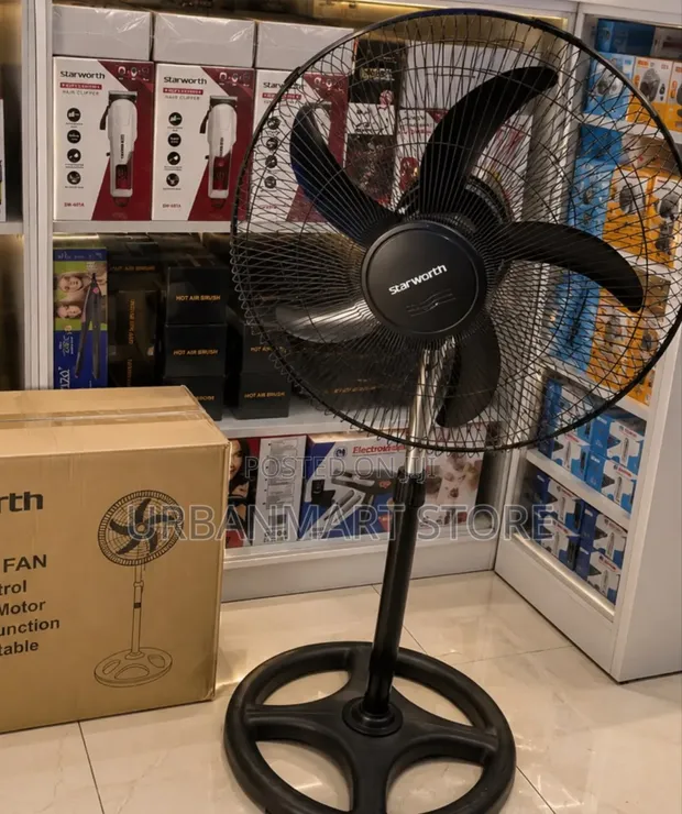 Brand New 18 Inch Standing Fan with Round Base - 1