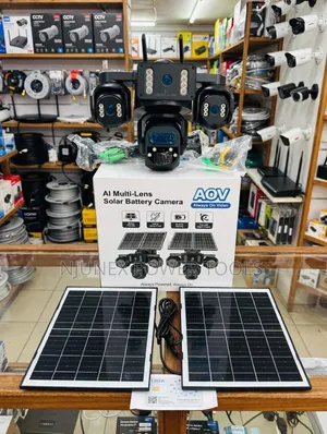 Kamera ya Solar ya 4G AI yenye Lensi Nne, AOV & PIR