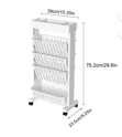 5-Tier Rolling Utility Cart - 2