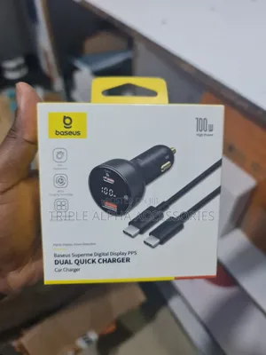 Baseus Superme 100W PD Car Charger na C to C Cable