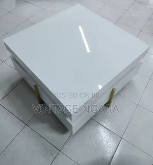 Modern Square Glass Top Coffee Table