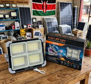 Mwanga wa Solar wa 100W wa Dharura unaoweza Kuchajiwa na Betri Zinazoweza Kubadilishwa