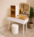 Modern Sarova Dressing Table with LED Mirror - 1