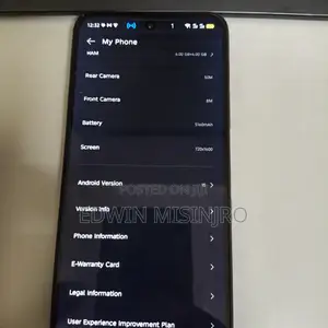 Infinix Hot 60i 128GB Nyeusi