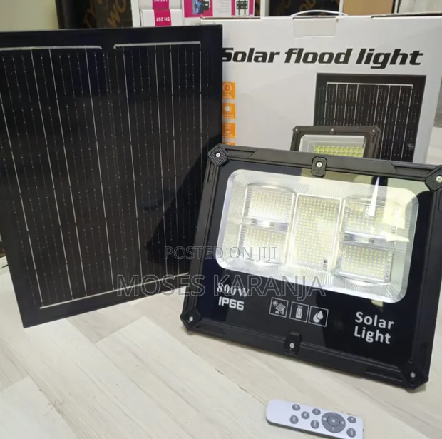 800W LED Solar Flood Light - Usalama Nje - 1