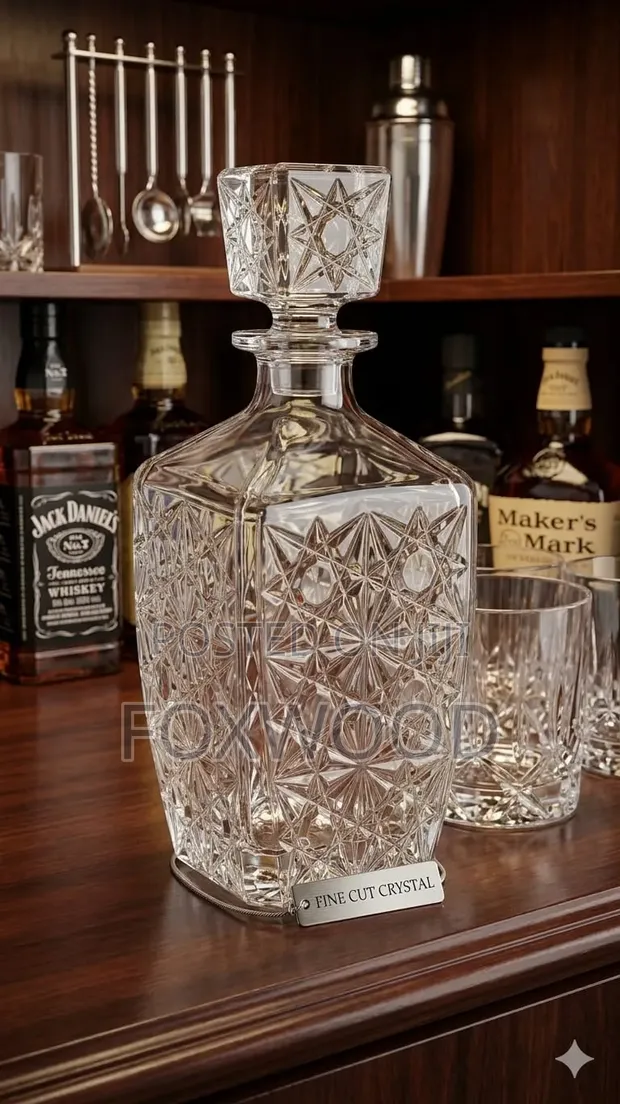 ACE Decanter Mraba 850ml Kioo Safi - 1