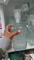 ACE Decanter Mraba 850ml Kioo Safi - 3