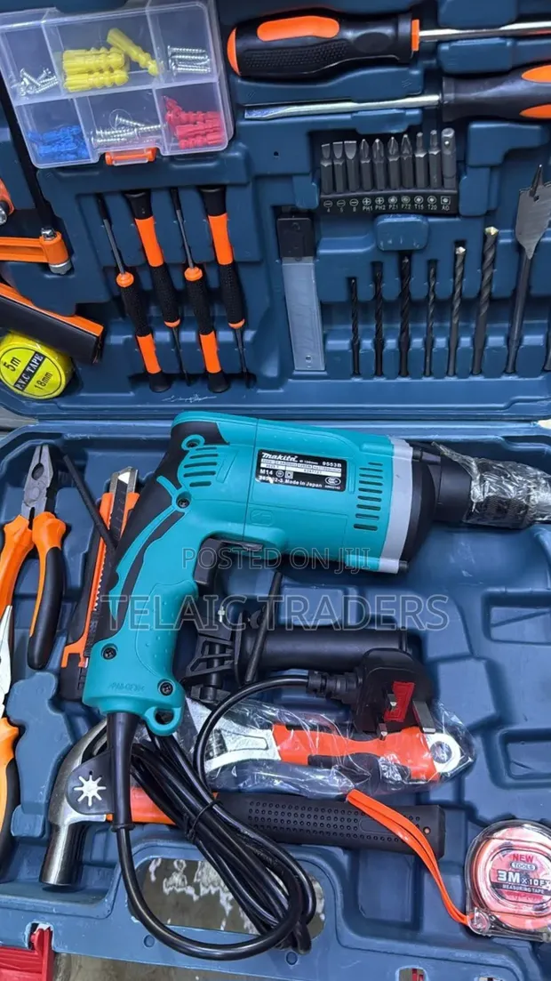 Makita 1630 Impact Drill Tool Set - 1