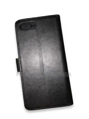 Kifuniko cha Mkoba cha Ngozi Nyeusi cha iPhone 7 Plus/8 Plus
