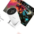 Projector Android 4K, 8GB RAM, Skrini ya 150" - 1