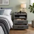 Side Bed Drawer ya Kisasa - Droo 2 - 2
