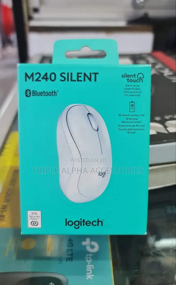 Logitech M240 Silent Bluetooth Mouse - White - 1