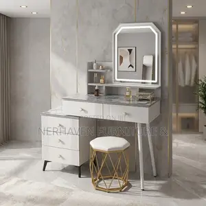 Modern Makeup Table with Storage