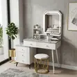 Modern Makeup Table with Storage - 2