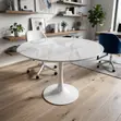 Round Marble Coffee Table - Modern Elegant - 2