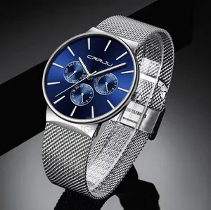 CRRJU Chronograph Mesh Gents Watch