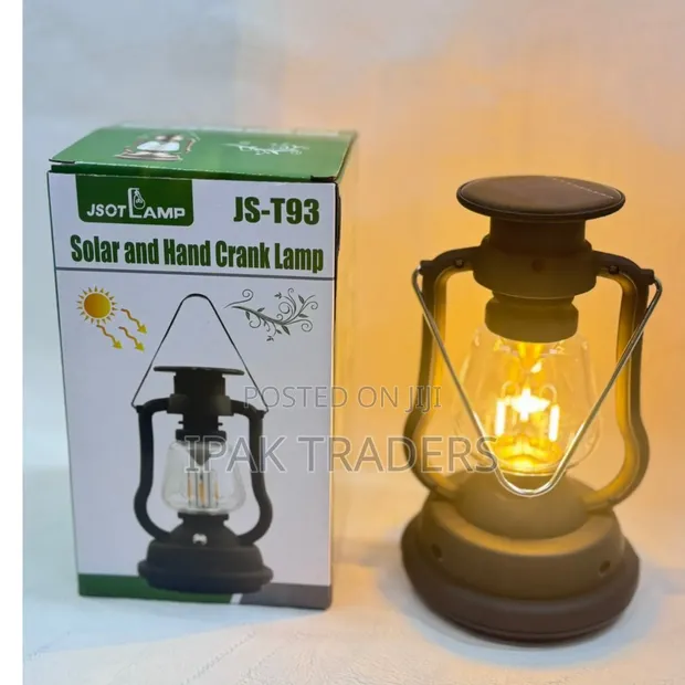 JSOT JS-T93 Solar and Hand Crank LED Lamp - 1