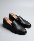 John Foster Loafers za Ngozi Zenye Muundo - Nyeusi - 2