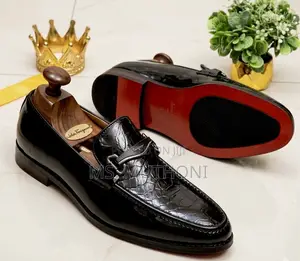 John Foster Loafers Ngozi Embossed - Soli Nyekundu