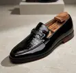 John Foster Embossed Leather Bit Loafers - Red Sole - 2