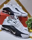 Nike Shox R4 Sneakers - White/Black - 1