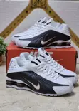 Nike Shox R4 Sneakers - White/Black - 3